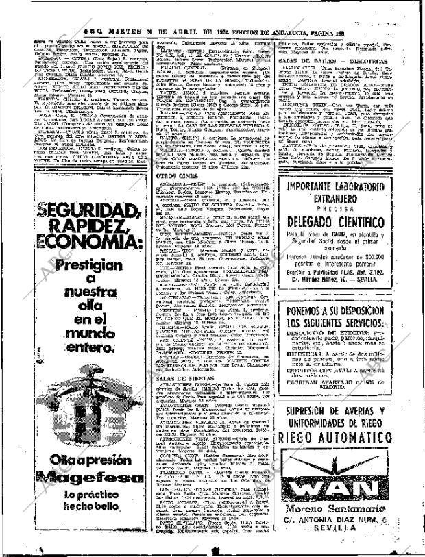 ABC SEVILLA 30-04-1974 página 108