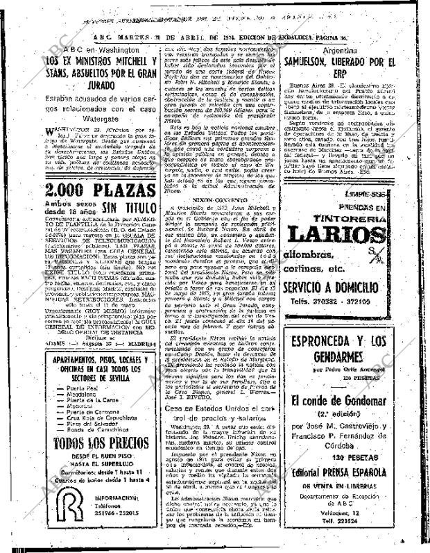 ABC SEVILLA 30-04-1974 página 34