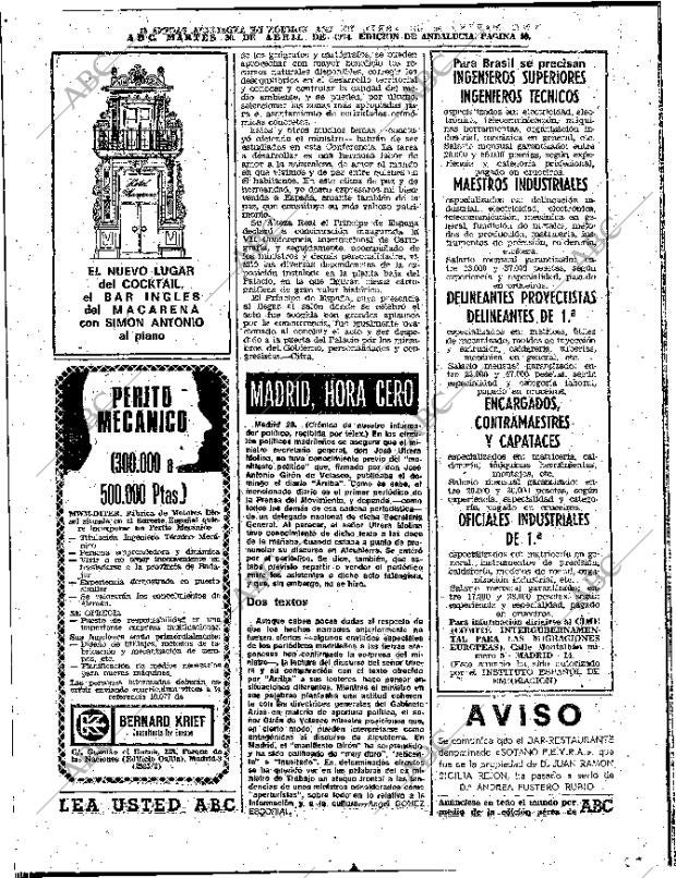 ABC SEVILLA 30-04-1974 página 40