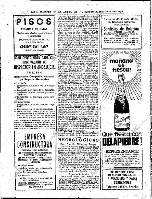 ABC SEVILLA 30-04-1974 página 48