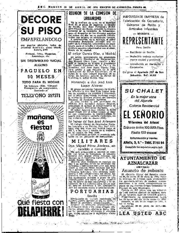 ABC SEVILLA 30-04-1974 página 50