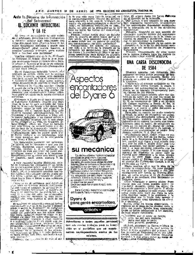 ABC SEVILLA 30-04-1974 página 53