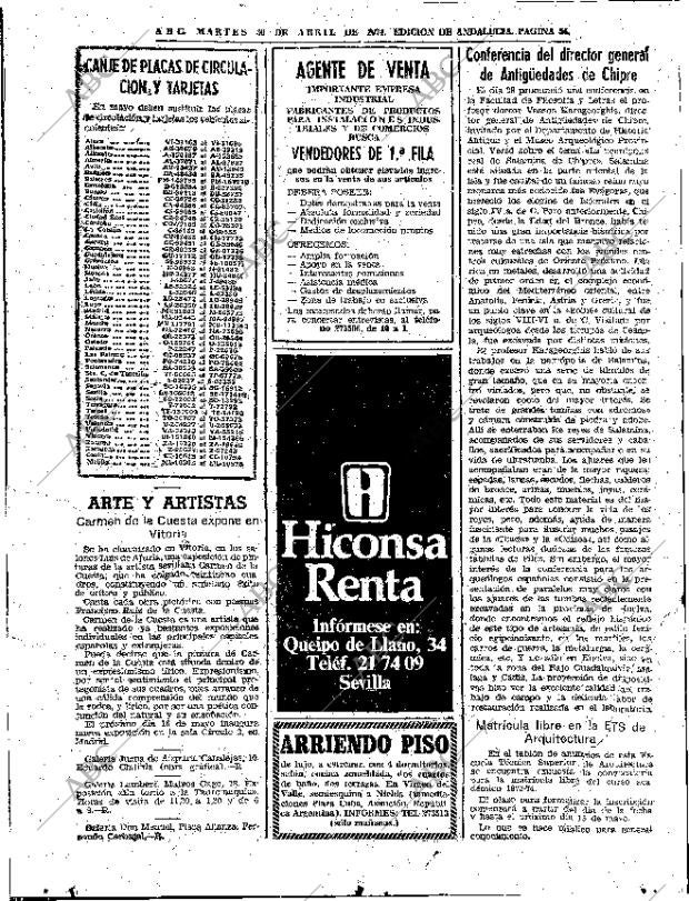 ABC SEVILLA 30-04-1974 página 54