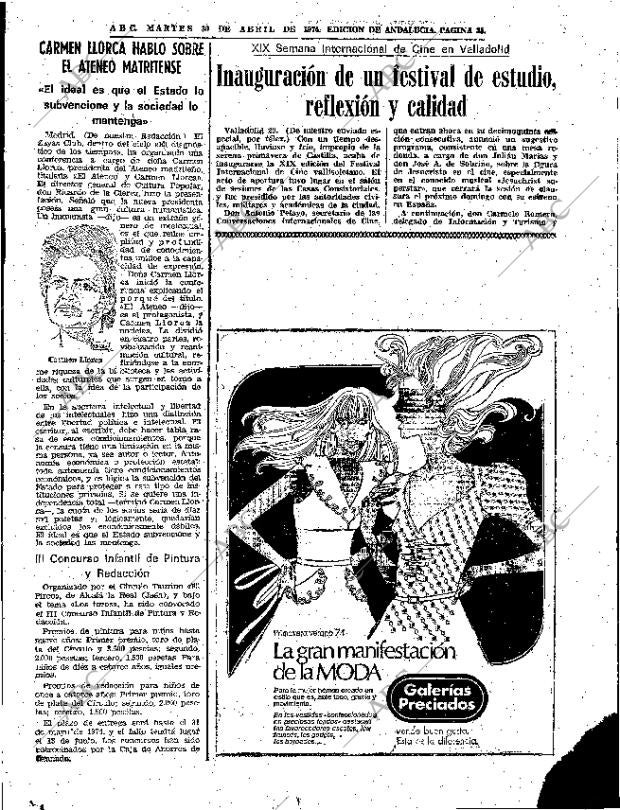 ABC SEVILLA 30-04-1974 página 55