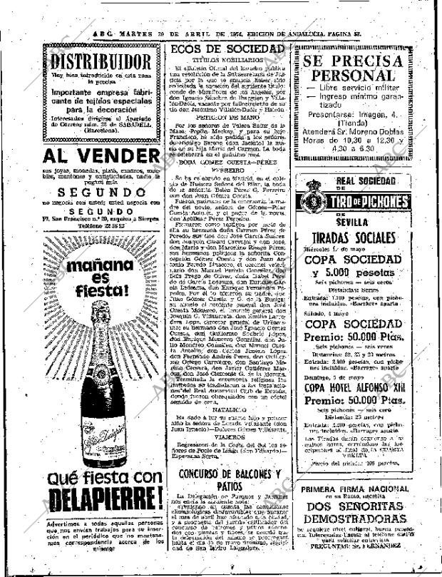 ABC SEVILLA 30-04-1974 página 58