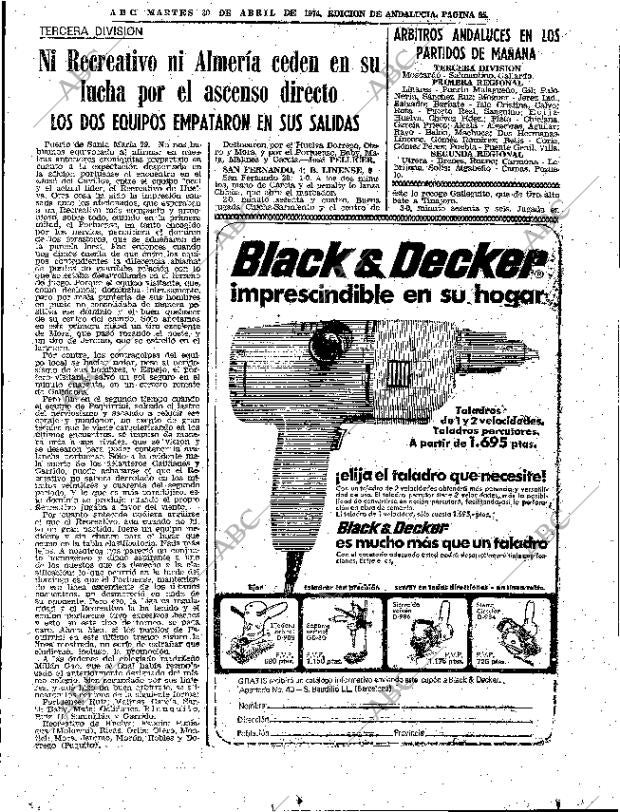 ABC SEVILLA 30-04-1974 página 65