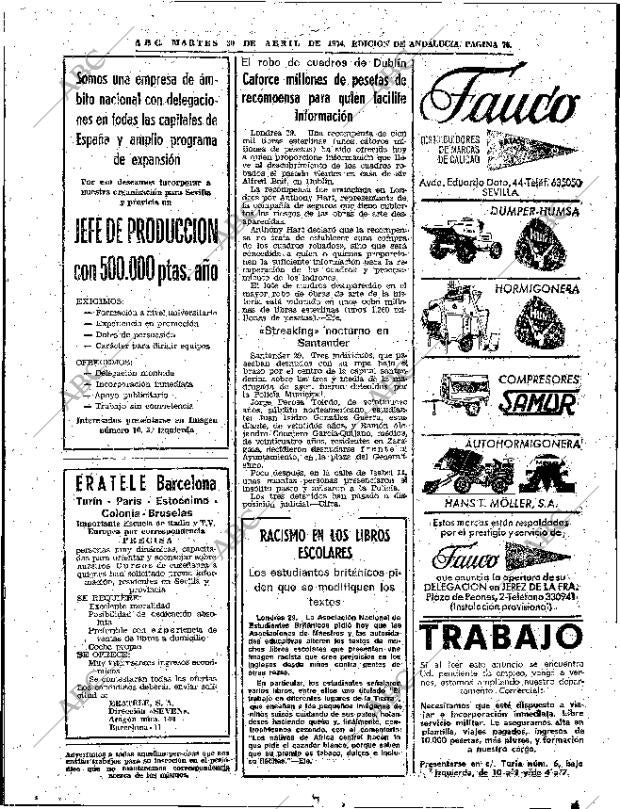 ABC SEVILLA 30-04-1974 página 76