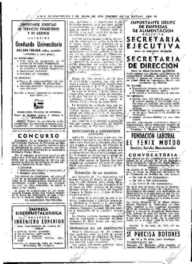 ABC MADRID 01-05-1974 página 32