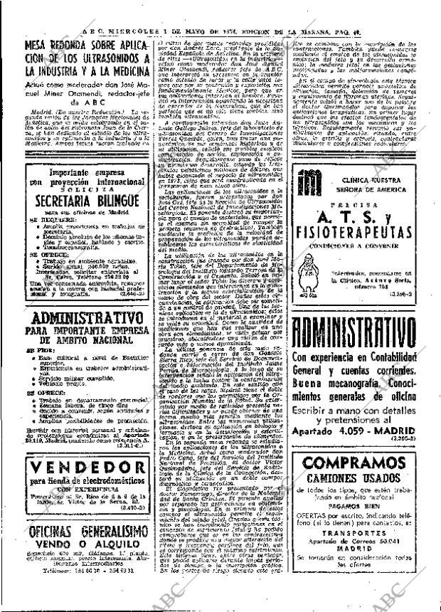 ABC MADRID 01-05-1974 página 36