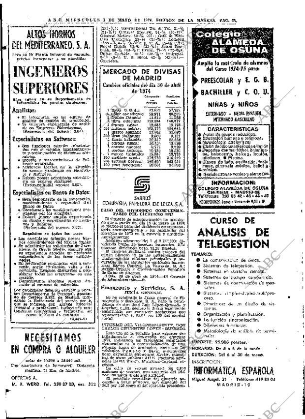 ABC MADRID 01-05-1974 página 58