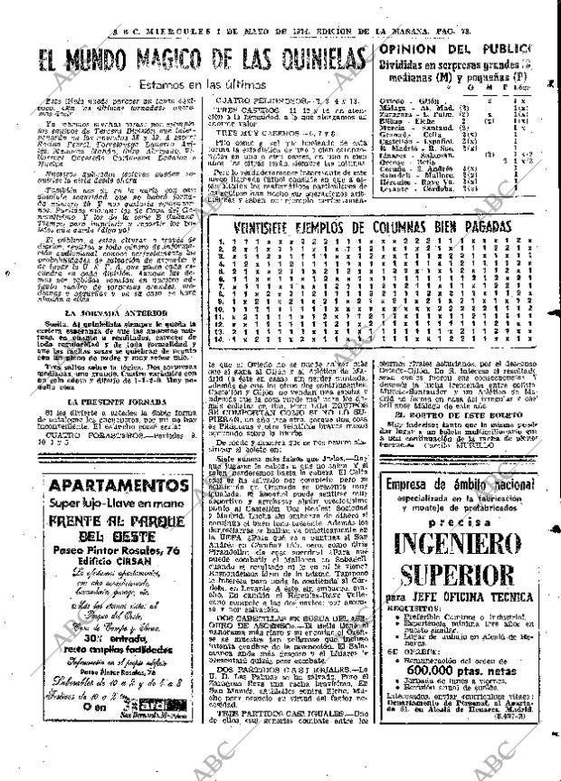 ABC MADRID 01-05-1974 página 69
