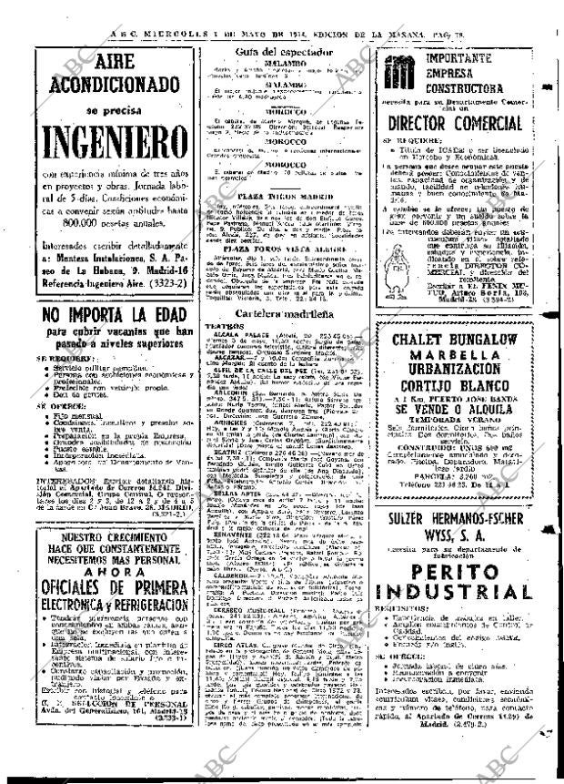 ABC MADRID 01-05-1974 página 75