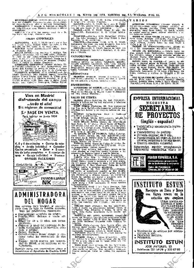 ABC MADRID 01-05-1974 página 81