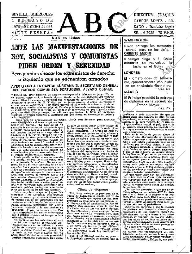 ABC SEVILLA 01-05-1974 página 31