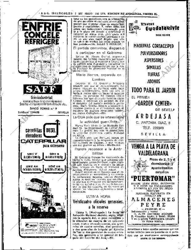 ABC SEVILLA 01-05-1974 página 32