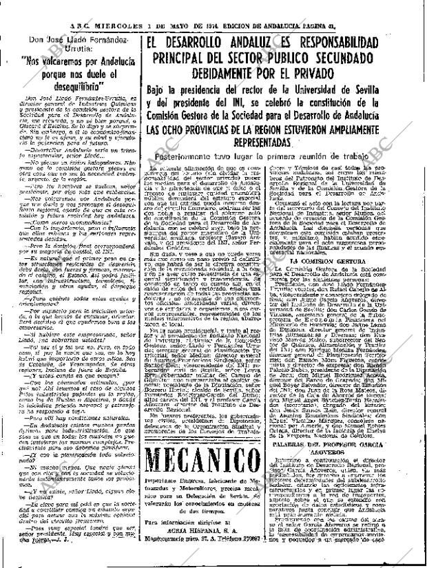 ABC SEVILLA 01-05-1974 página 41