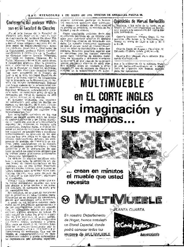 ABC SEVILLA 01-05-1974 página 55