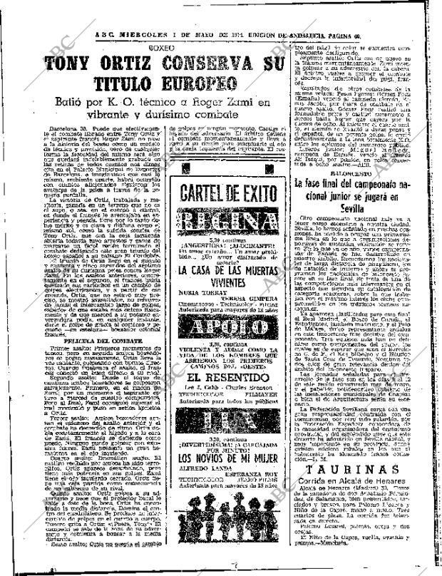 ABC SEVILLA 01-05-1974 página 60