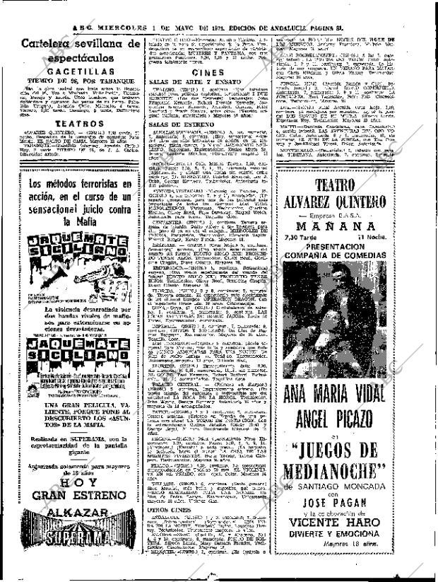 ABC SEVILLA 01-05-1974 página 61