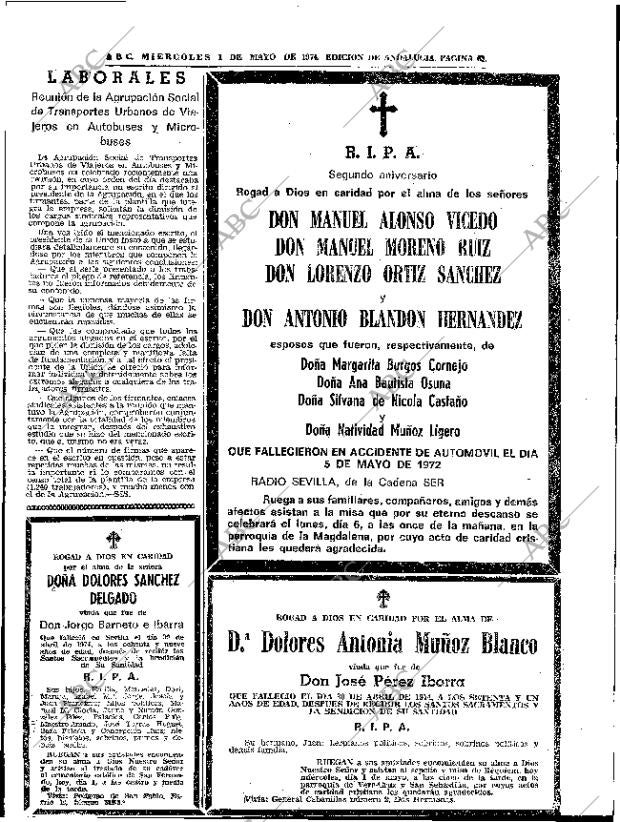 ABC SEVILLA 01-05-1974 página 63