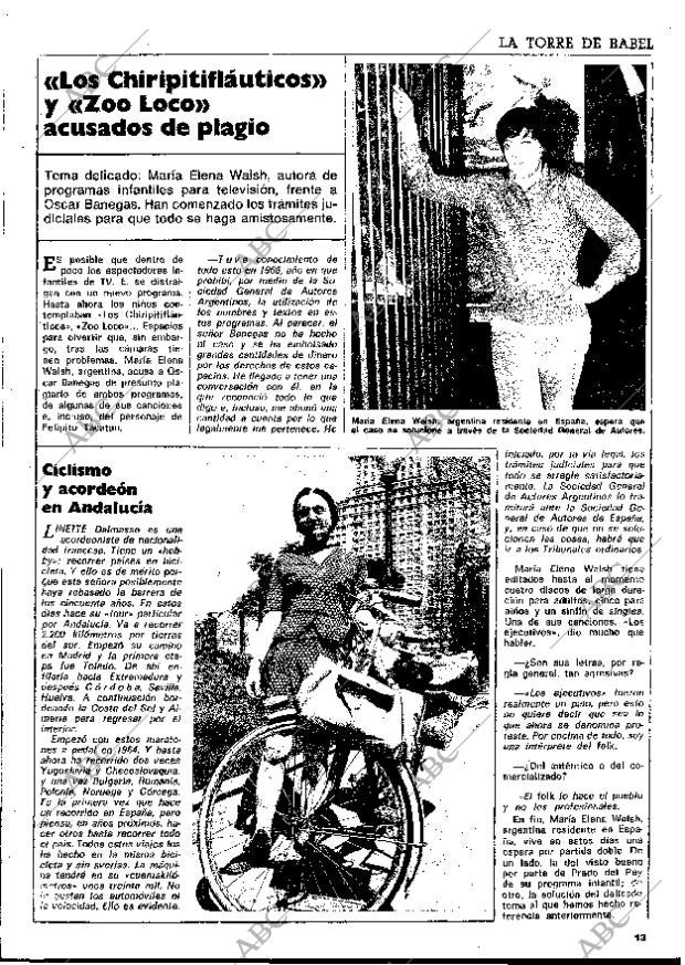 BLANCO Y NEGRO MADRID 04-05-1974 página 13