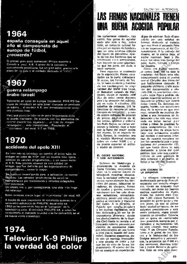 BLANCO Y NEGRO MADRID 04-05-1974 página 23