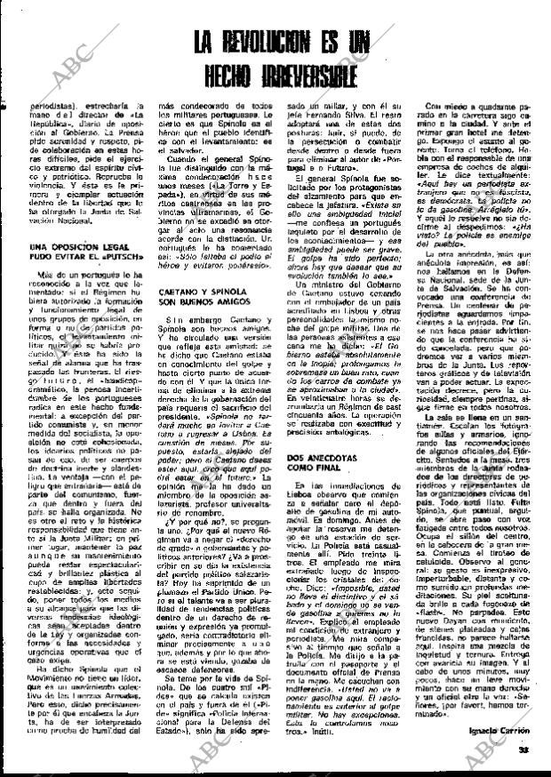 BLANCO Y NEGRO MADRID 04-05-1974 página 33