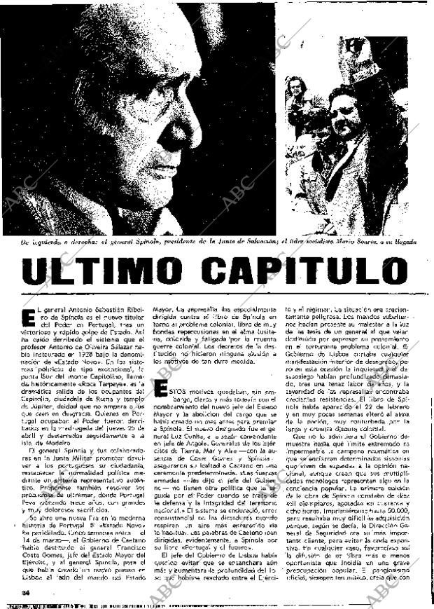 BLANCO Y NEGRO MADRID 04-05-1974 página 36