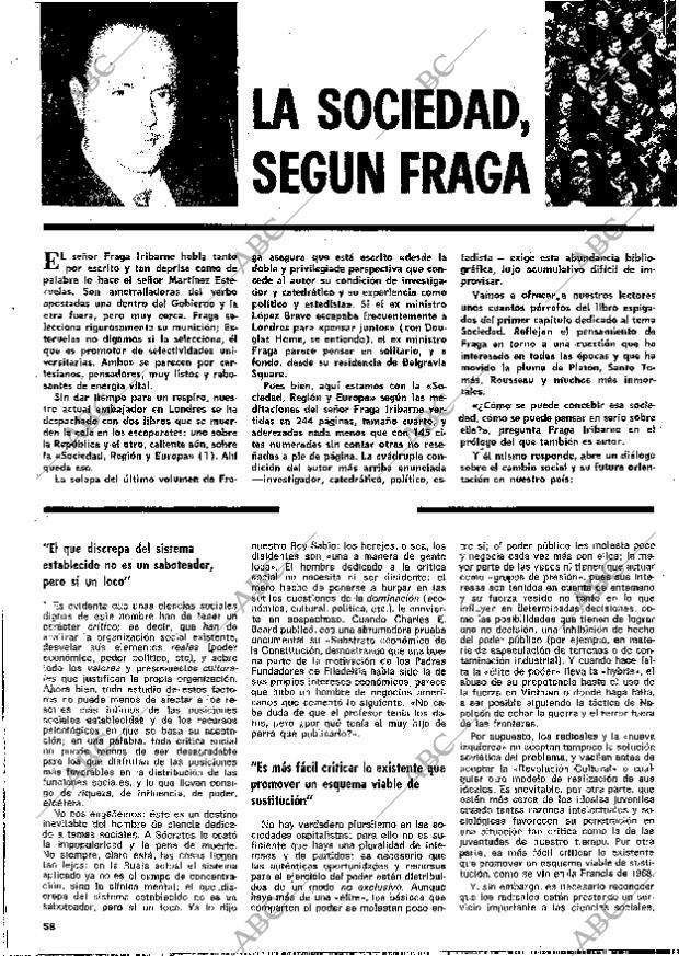 BLANCO Y NEGRO MADRID 04-05-1974 página 58