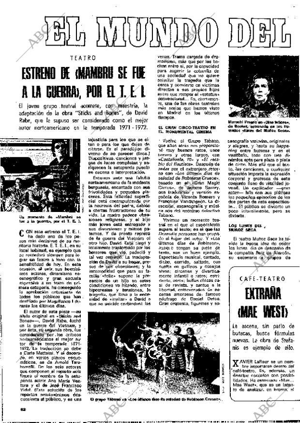 BLANCO Y NEGRO MADRID 04-05-1974 página 62