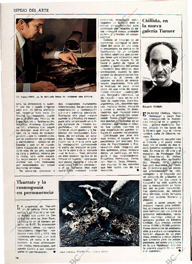 BLANCO Y NEGRO MADRID 04-05-1974 página 74