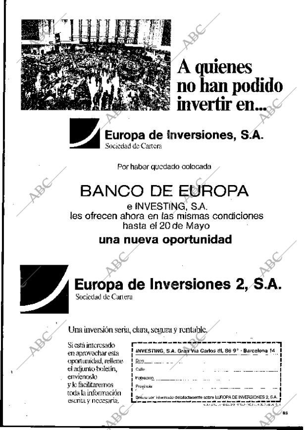 BLANCO Y NEGRO MADRID 04-05-1974 página 85