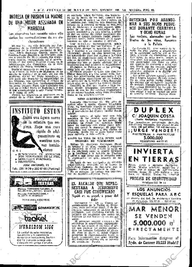 ABC MADRID 16-05-1974 página 45