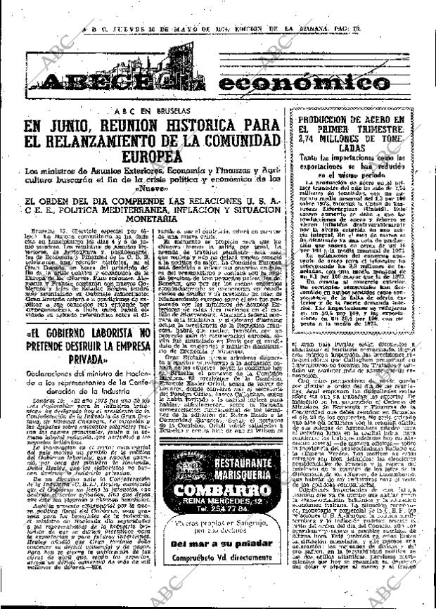ABC MADRID 16-05-1974 página 73