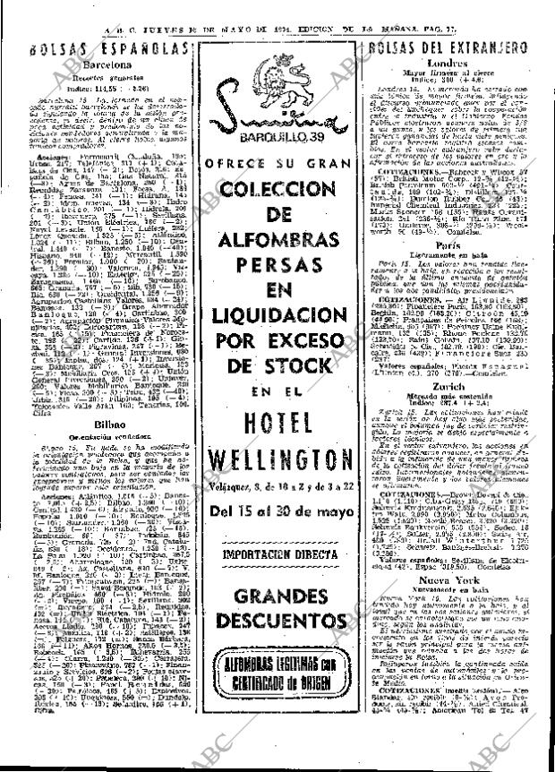 ABC MADRID 16-05-1974 página 77