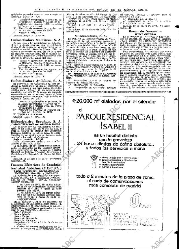 ABC MADRID 16-05-1974 página 81