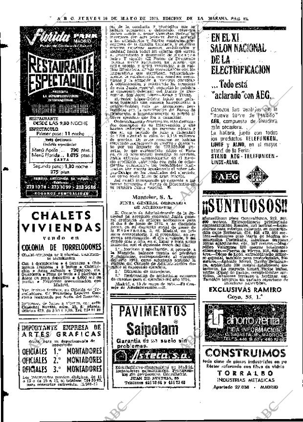 ABC MADRID 16-05-1974 página 82