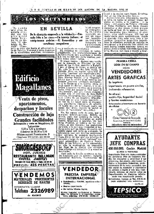 ABC MADRID 16-05-1974 página 98