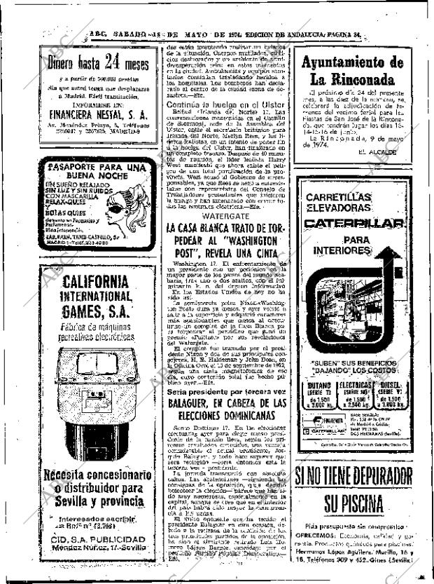 ABC SEVILLA 18-05-1974 página 36
