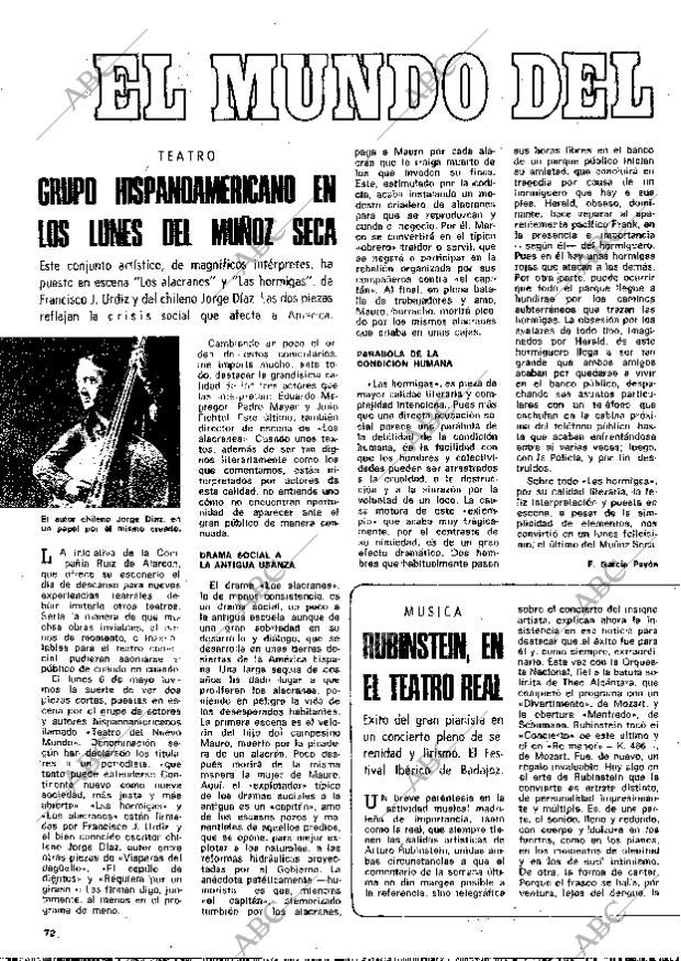 BLANCO Y NEGRO MADRID 18-05-1974 página 72