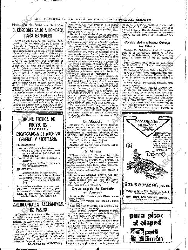 ABC SEVILLA 24-05-1974 página 100