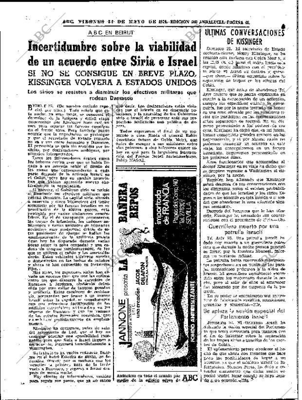 ABC SEVILLA 24-05-1974 página 66