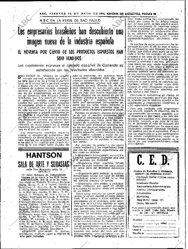 ABC SEVILLA 24-05-1974 página 68