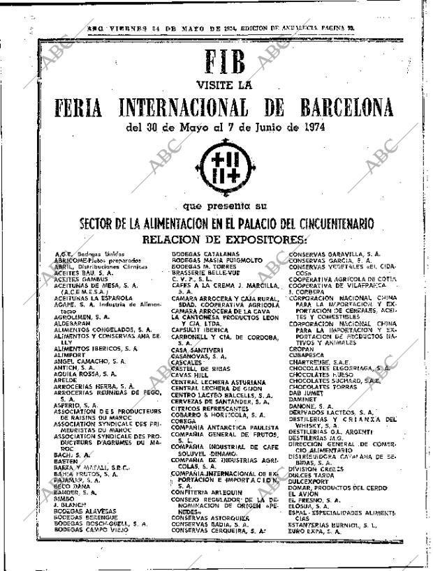 ABC SEVILLA 24-05-1974 página 72
