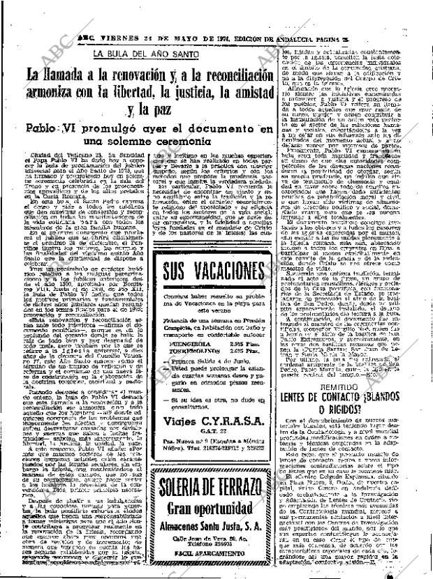 ABC SEVILLA 24-05-1974 página 75