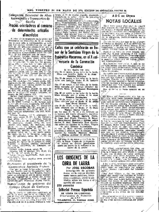 ABC SEVILLA 24-05-1974 página 85