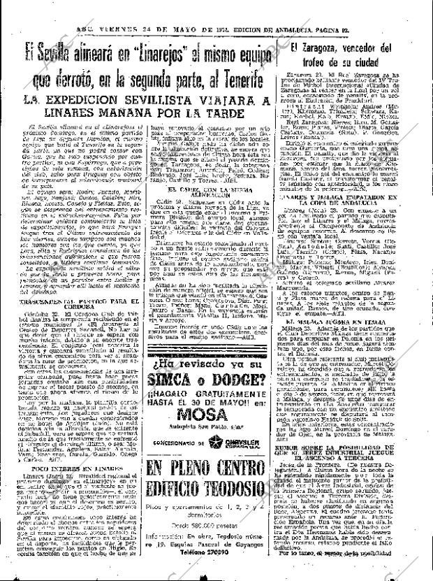ABC SEVILLA 24-05-1974 página 93