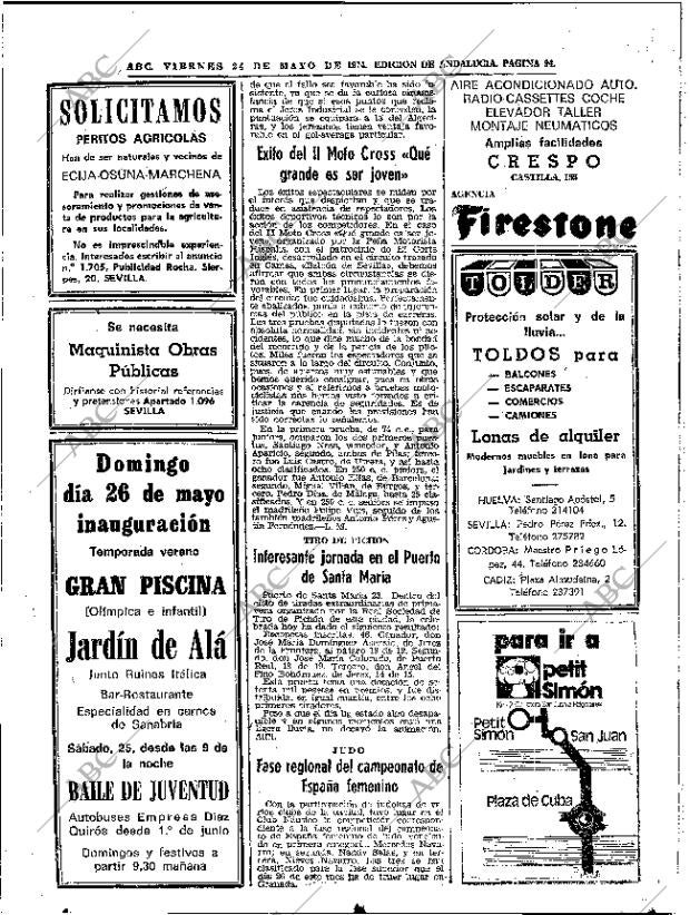 ABC SEVILLA 24-05-1974 página 94