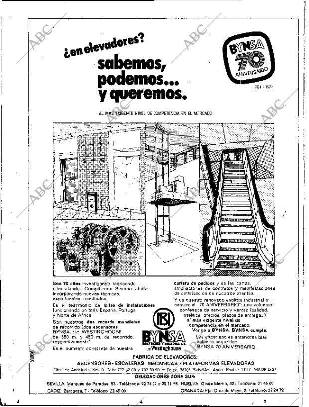 ABC SEVILLA 25-05-1974 página 28