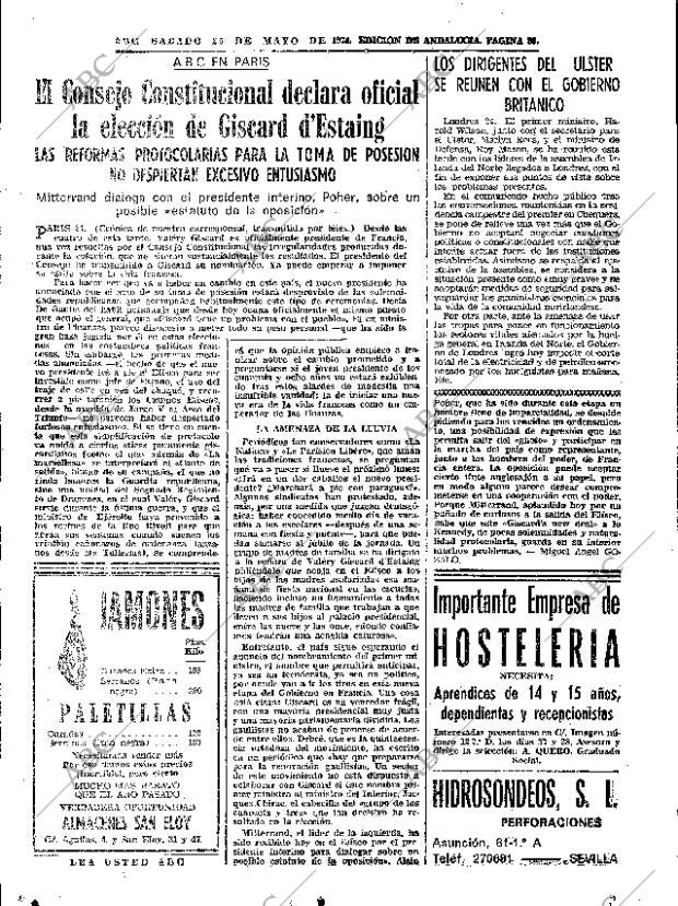 ABC SEVILLA 25-05-1974 página 39